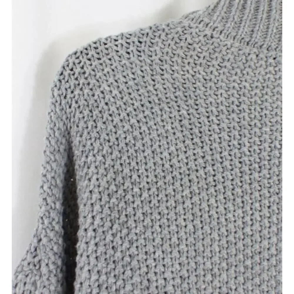 BB Dakota by Steve Madden Womens Chunky Knit Turtleneck‎ Sweater in Grey SM $89